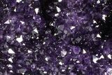 Sparkling Amethyst Geode with Metal Stand - Uruguay #372892-1